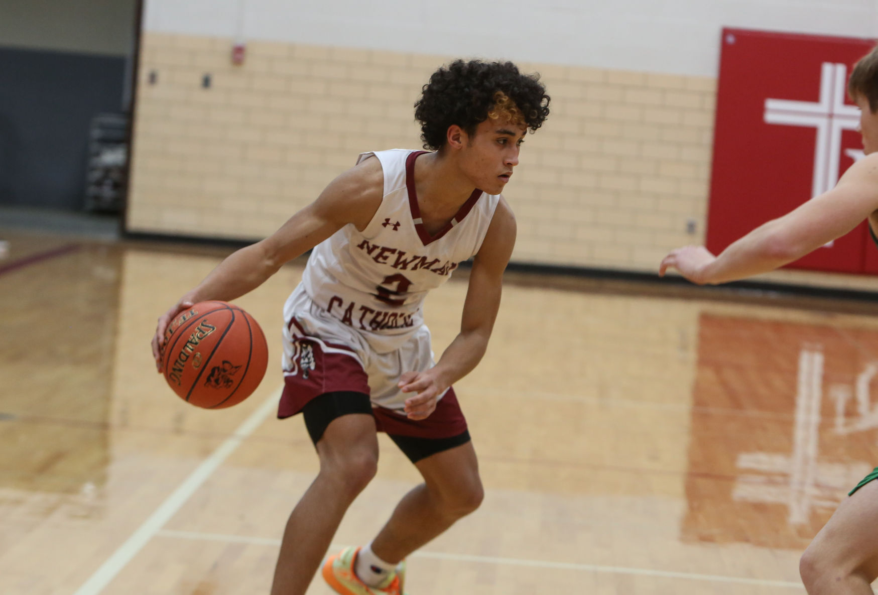Newman Catholic boys basketball vs Osage - Jennings